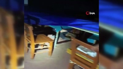 baros -  Kumar baskınında polisi görünce masanın altında saklandı Videosu