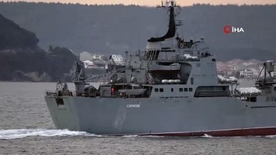  Rus savaş gemisi ‘Saratov’ Çanakkale Boğazı’ndan geçti
