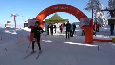federasyon baskani - Ilgaz Dağı'nda Kayakla Oryantiring Yarışması yapıldı Videosu