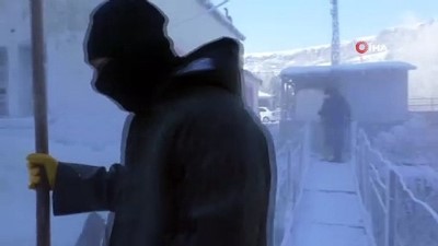 termik santral -  İşçilerin eksi 30 derece buz mesaisi Videosu