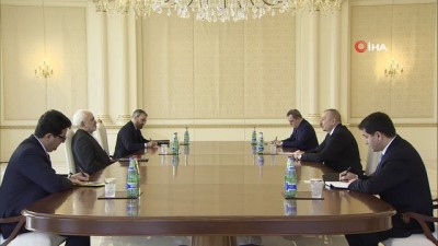 - Azerbaycan Cumhurbaşkanı Aliyev, İran Dışişleri Bakanı Zarif’i kabul etti