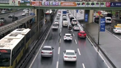 trafik yogunlugu -  İstanbul’da öğle saatlerinde şaşırtan trafik yoğunluğu Videosu