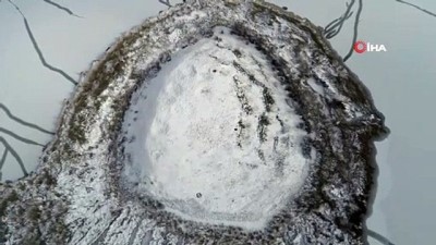 ilginc goruntu -  Karla kaplı Pılır Höyüğünde ilginç görüntü Videosu