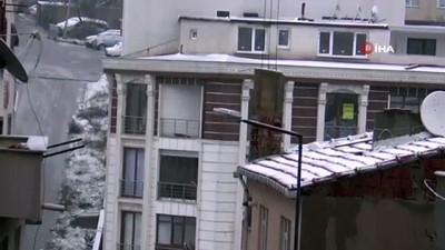  Meteorolojinin turuncu kodla uyardığı Tekirdağ’da kar etkili oluyor