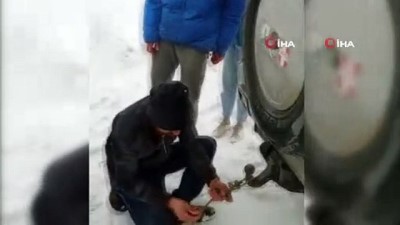 karayollari -  - Kar ve tipi nedeniyle mahsur kaldılar Videosu
