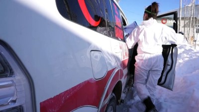  -	Sağlık ekipleri Süphan Teyze için karlı dağları aştı