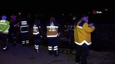 kanald -  Sulama kanalına düşmüş araç ekipleri alarma geçirdi Videosu