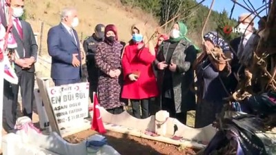  Bakan Zehra Zümrüt Selçuk şehit Eren Bülbül’ün mezarını ziyaret etti