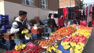 pazarci esnafi -  Kış mevsiminde sıcak giden havalar sebze, meyve fiyatlarına olumlu yansıdı Videosu