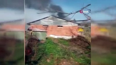 jandarma -  Park halinde alev alan traktör çiftlik evini küle döndürdü Videosu