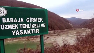  Sinop'un içme suyu barajından korkutan görüntü
