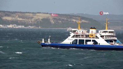 feribot seferleri -  Çanakkale’de yarınki ada seferlerine fırtına engeli Videosu