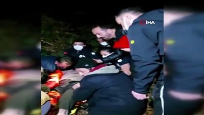 jandarma -  Irmağa yuvarlanan 83 yaşındaki kadın ağır yaralandı Videosu
