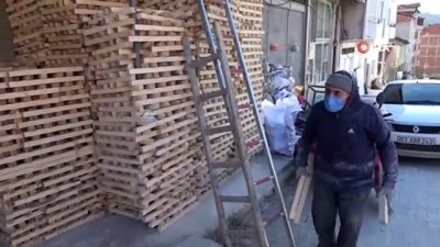 kirim -  85’lik Abdullah usta fabrika gibi çalışıyor, günde 500 keser sapı üretiyor Videosu