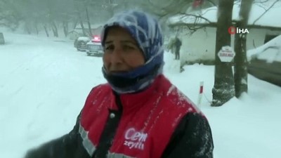 astim hastasi -  Kazdağları’nda kar çilesi... Onlarca araç mahsur kaldı Videosu