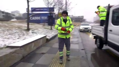 kar kureme araci -  Başkent’te kar teyakkuzu: Ekipler 7/24 sahada, çalışmalar canlı yayında Videosu
