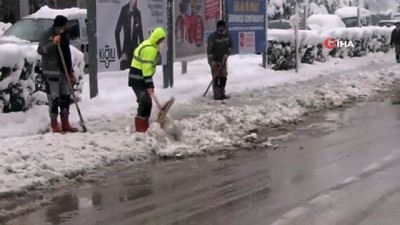 kis lastigi -  İnegöl'de kar yağışı sürüyor Videosu
