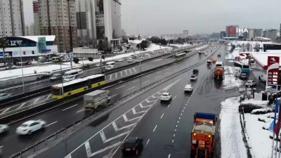  İstanbul’da trafik böyle görüntülendi