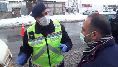 toplu tasima -  Jandarma toplu taşıma araçlarında kış lastiği denetimi yaptı Videosu