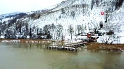 konakli -  Kuş cenneti Efteni’de kar sonrası muhteşem manzara Videosu