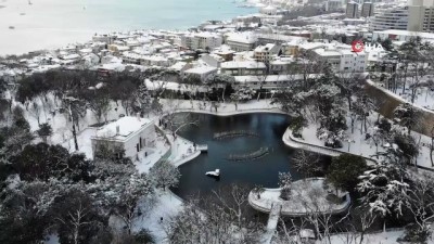 yazla -  Yıldız Parkı’ndaki kar manzarası böyle görüntülendi Videosu