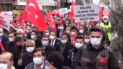 sinir otesi -  Erciş'te binler terör örgütü PKK’ya tepki için yürüdü Videosu