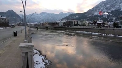 kar yagisi -  Yeşilırmak buharlaştı Videosu