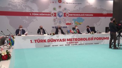 ANKARA - Azerbaycan Başbakanı Esedov, Türk Dünyası Çevrimiçi Meteoroloji Forumu'nda konuştu