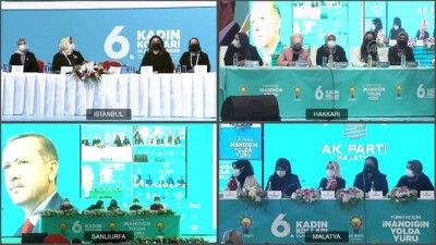 muttalip - ANKARA - Cumhurbaşkanı Erdoğan, video konferansla AK Parti Hakkari İl Kadın Kolları 6. Olağan Kongresine katıldı Videosu