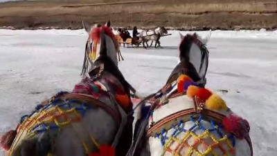 kar lastigi - ARDAHAN - Çıldır'ın atlı kızaklarının masalsı gezintisinin sırrı: Çivili nal Videosu