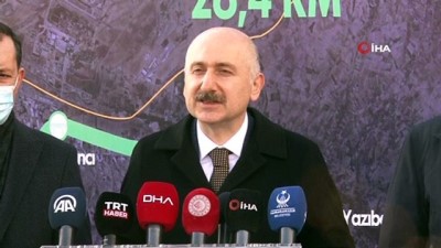  Bakan Karaismailoğlu: 'Nallıhan-Ankara arasında sağlıklı güvenli bir şekilde bitirip Ankaralıların hizmetine sunacağız”