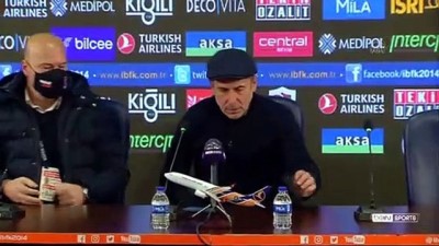 İSTANBUL - Medipol Başakşehir - Trabzonspor maçının ardından - Abdullah Avcı