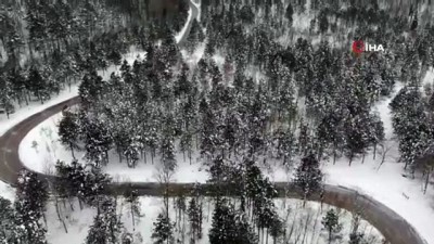 kar manzaralari -  Kar yağışı sonrası Kazdağları'nın manzarası mest etti Videosu
