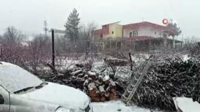 kar yagisi -  Silvan beyaza büründü Videosu