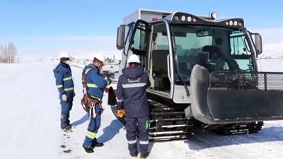paletli arac - SİVAS - ÇEDAŞ'ın 'enerji timleri' dondurucu soğuklarda kesintisiz enerji için çalışıyor Videosu