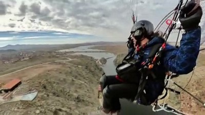 deneme ucusu -  Çeşnigir Köprüsü ve Kanyonunda paramaor deneme uçuşu yapıldı Videosu