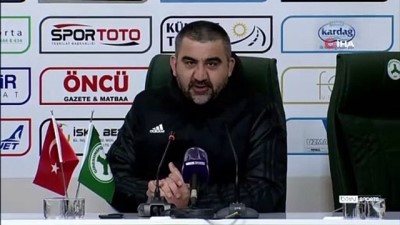 Giresunspor - Ankaraspor maçının ardından