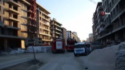 polis merkezi -  Vinçte intihara teşebbüs eden şahsı polis ikna ederek indirdi Videosu