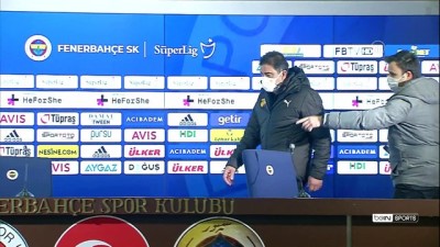 İSTANBUL - Fenerbahçe-Göztepe maçının ardından - Göztepe Teknik Direktörü Ünal Karaman