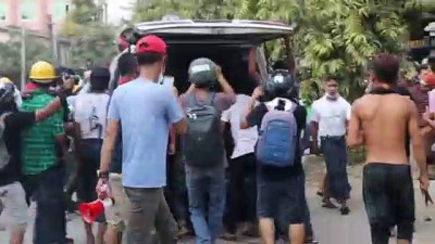 sikiyonetim - MANDALAY - Myanmar'da güvenlik güçleri protestoculara ateş açtı: 2 ölü Videosu