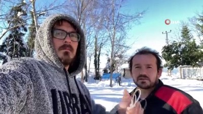 gunesli hava -  Bu da ‘kardan astronot’ Videosu