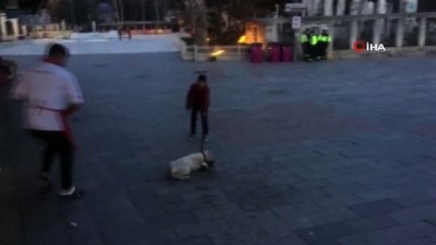  Eyüpsultan Meydanı’nda pitbull dehşeti