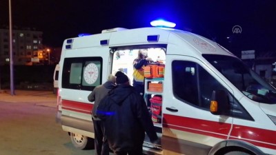 TEKİRDAĞ - Manevra katarı ile servis midibüsü hemzemin geçitte çarpıştı: 1 yaralı