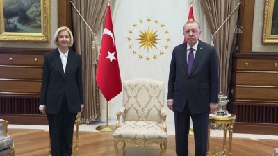 ANKARA - Cumhurbaşkanı Erdoğan, Gagavuz Özerk Yeri Başkanı Irina Vlah'ı kabul etti