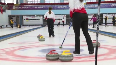 dera - ERZURUM - Curling Süper Lig müsabakaları başladı Videosu