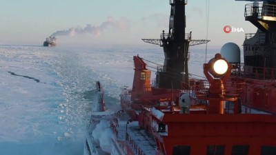 deniz tasimaciligi -  - Rus gemisi tarihte ilk kez kışın Kuzey Buz Denizi'ni geçti Videosu