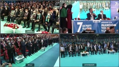 il kongresi - ANKARA - Cumhurbaşkanı Erdoğan, partisinin Diyarbakır 7. olağan il kongresine canlı bağlantı ile katıldı Videosu