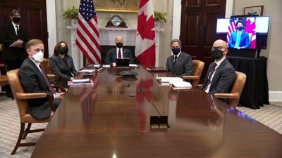 WASHINGTON - Biden ile Trudeau, çevrim içi ortak basın toplantısında 'iş birliğini artırma' sözü verdi