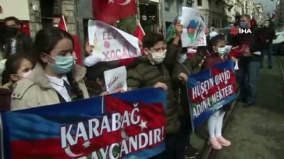  Hocalı katliamı 29. yılı resim sergisi İstiklal Caddesi'nde