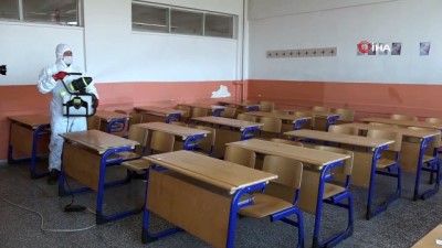  Pamukkale Belediyesi tüm okulları dezenfekte etti